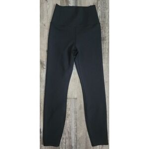 Vuori High Rise Leggings Womens Small Evolve Black Activewear Yoga Pants Gym